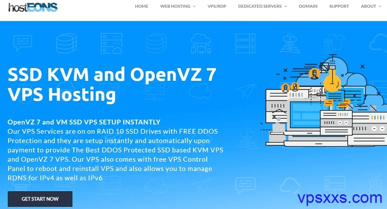 hosteons上线10Gbps大带宽VPS：Intel/Ryzen，2.99美元/月起，德国/法国/美国7机房，支持支付宝/Paypal-知更鸟云服务器推荐网